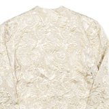 Womens Blazer Coat Gold Floral L