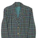 Womens Blazer Coat Green Check XL