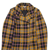 LIU JO Womens Overcoat Coat Black Check L