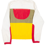 Mens Jacket Red Hooded Colourblock M