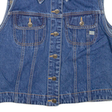 TIPTREE JEANS Sleeveless Cropped Womens Denim Jacket Blue M