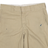 DICKIES Mens Workwear Shorts Beige Relaxed L W36