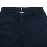 TOMMY HILFIGER Womens Workwear Shorts Blue UK 14 W36