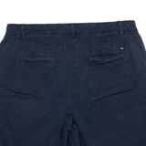 TOMMY HILFIGER Womens Workwear Shorts Blue UK 14 W36
