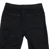 LEE Womens Pedal Pushers Shorts Black Relaxed XL W36