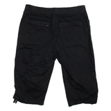 LEE Womens Pedal Pushers Shorts Black Relaxed XL W36
