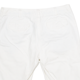 TOMMY HILFIGER Womens Pedal Pushers Shorts White UK 6 W30