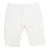 TOMMY HILFIGER Womens Pedal Pushers Shorts White UK 6 W30