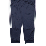 ADIDAS Mens Track Pants Blue Tapered L W32 L30