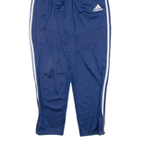 ADIDAS Womens Track Pants Blue Tapered S W22 L28