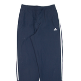 ADIDAS Womens Track Pants Blue Straight UK 12 W27 L29
