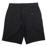 DICKIES Womens Pedal Pushers Shorts Black L W34