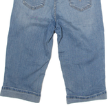 LEVI'S 512 Womens Pedal Pushers Shorts Blue Slim M W30