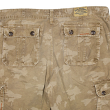 TRUE RELIGION Mens Cargo Shorts Brown Camouflage S W40