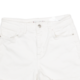 TOMMY HILFIGER Womens Denim Shorts White S W27