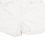 TOMMY HILFIGER Womens Denim Shorts White S W27