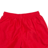 NIKE Mesh Lined Mens Swimming Shorts Red L W28