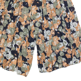 FRANKENWALDER 3/4 Length Womens Casual Shorts Black 90s Floral L W32