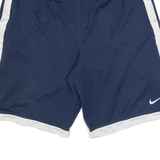 NIKE Basketball Mens Sports Shorts Blue Relaxed M W30