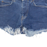 LEVI'S 721 High Rise Womens Denim Shorts Blue XS W24