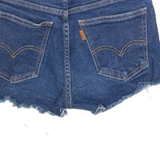 LEVI'S 721 High Rise Womens Denim Shorts Blue XS W24