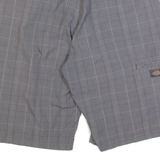 DICKIES Chino Mens Workwear Shorts Grey Check M W34