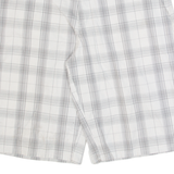 DICKIES Mens Chino Shorts White Check M W34