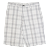 DICKIES Mens Chino Shorts White Check M W34