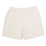 LEVI'S Womens Denim Shorts Cream 90s M W32