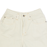 UNIONBAY Womens Denim Shorts Cream S W26