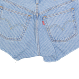 LEVI'S 501 Womens Denim Shorts Blue Striped S W28