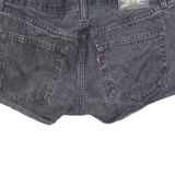 LEVI'S 501 Womens Denim Shorts Black M W30