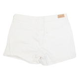 LEVI'S Womens Denim Shorts Cream L W34