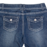 CHEROKEE Girls Denim Shorts Blue Slim L W28