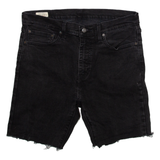 LEVI'S 510 Womens Pedal Pushers Shorts Black L W34