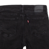 LEVI'S 510 Womens Pedal Pushers Shorts Black L W34