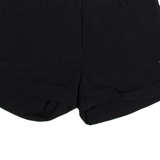 ADIDAS Womens Casual Shorts Black UK 10 W14
