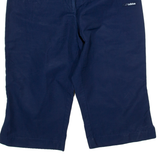 ADIDAS Womens Casual Shorts Blue UK 14 W30