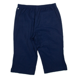 ADIDAS Womens Casual Shorts Blue UK 14 W30