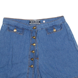 BOLERO Womens Casual Shorts Blue M W28