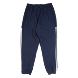 ADIDAS Mens Track Pants Blue Tapered L W28 L27