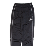 ADIDAS Mens Track Pants Black Tapered XS W24 L29