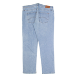 HILFIGER DENIM Distressed Womens Jeans Blue Regular Straight Stone Wash W34 L27