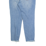 HOLLISTER Distressed Low Rise Womens Jeans Blue Bootcut Stone Wash W34 L26