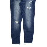 HOLLISTER Distressed Womens Jeans Blue Slim Skinny Stone Wash W28 L25
