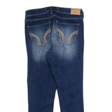HOLLISTER Distressed Womens Jeans Blue Slim Skinny Stone Wash W28 L25