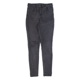 JACK WILLS High Rise Womens Jeans Grey Slim Skinny W28 L30