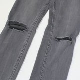 HOLLISTER Low Rise Distressed Womens Jeans Black Slim Skinny W26 L30