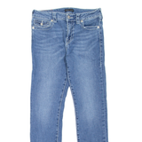 TRUE RELIGION Jennie Curvy Womens Jeans Blue Slim Skinny Stone Wash W28 L28