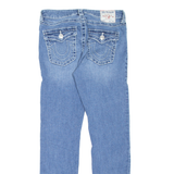 TRUE RELIGION Jennie Curvy Womens Jeans Blue Slim Skinny Stone Wash W28 L28